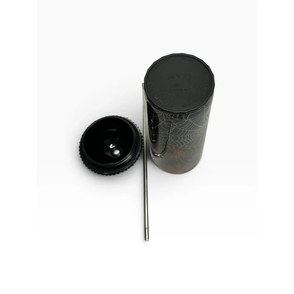 HOGG Tarantula Venom Tumbler 30oz Black Spiderweb Rhinestone Halloween
